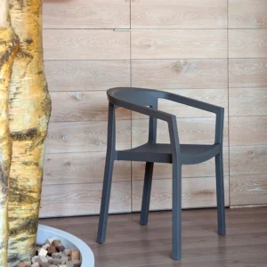 mobiliario-contract-peach silla polipropileno fibra vidrio exterior gris